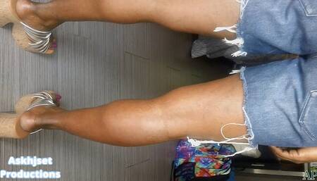 Chocolate Mama's Sexy Body On Display In The Sun