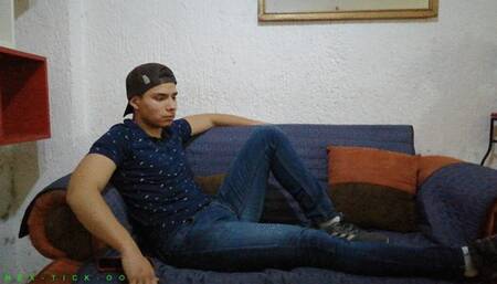 Twink Playing With His Boner While Getting His Feet Licked