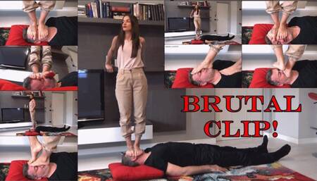 EVIKE - I love to DESTROY your face under my feet 2 - INHUMAN face trampling, face crushing, face stomping NON STOP