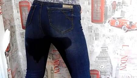 Erika wetting two of her pants