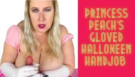 Princess Peach’s Gloved Halloween Handjob