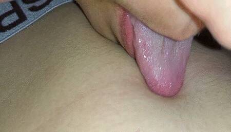 Natalie tongue fucks your navel WMV