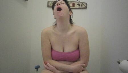 HUGE YAWN LOUD NOSE BLOWING AND STRONG RIVER PEE FLOW