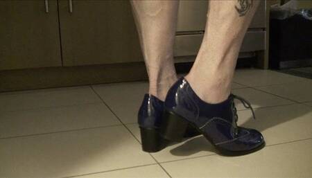 Christal Bentley, the retro shoes, her muscular calves