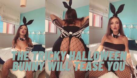 the tricky Halloween bunny will tease you