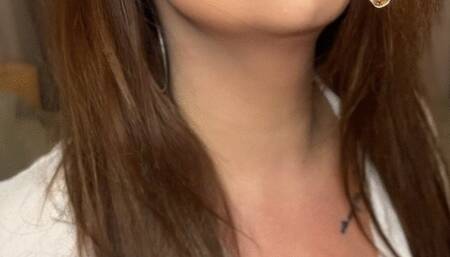 Smoking red marlboro & flash tits