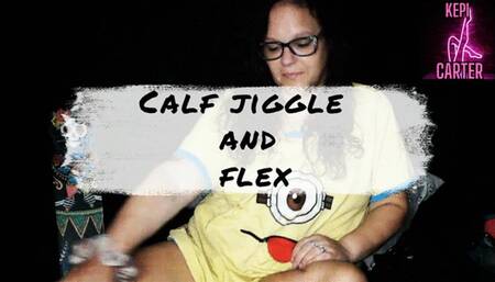 Calf muscle jiggle and flex with kepi carter