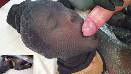 203 POV Nora Fox Lurex Catsuit nylon encasement