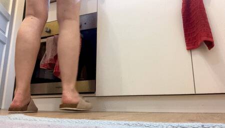 Ignoring your presence hile cooking dinner