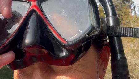 Carissa in the skin-tight catsuit in the springs-bright and spicy!