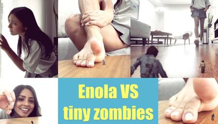 Giantess Enola VS Tiny Zombies 720
