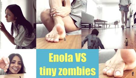 Giantess Enola VS Tiny Zombies 4k