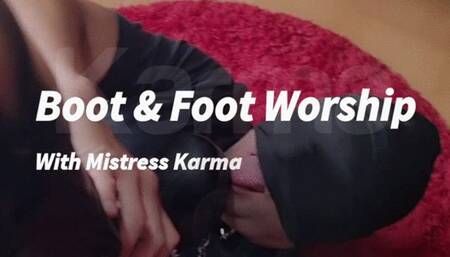 Boot & Foot Worship with Mistress Karma