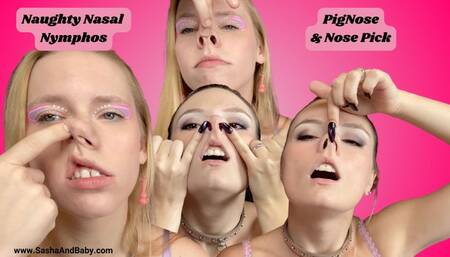 Naughty Nasal Nymphos Pignose & Nose Pick
