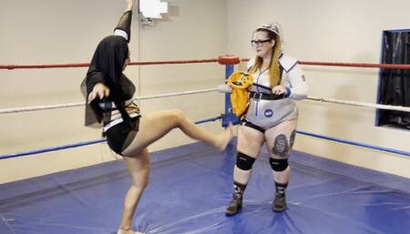 Sexy Nun vs Sexy Asstronaut - Stinkface Match