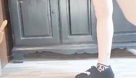 Banana between My toes