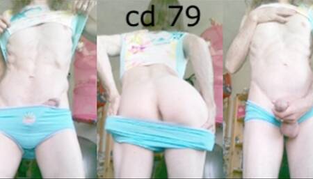 Heteroflexible K crossdressing 79: slender fit older hung transvestite age play outfit