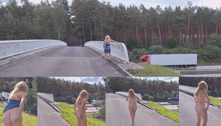 Exhibitionist Naked Slave Girl in Homemade Outdoor Hobby Whore