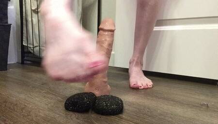 Verbal Humiliation Ball Busting - Stomping Squishy loser Balls