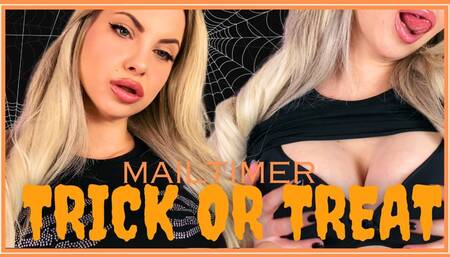 Trick Or Treat Mailtimer (Blackmail Fantasy Games) 1080MP4 - Play a hot blackmail game (TRICK OR TREAT MAILTIMER) with a bratty blonde sexy Goddess