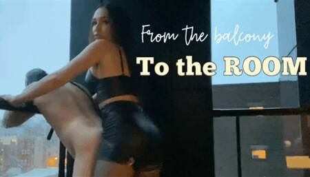 From the balcony to the room