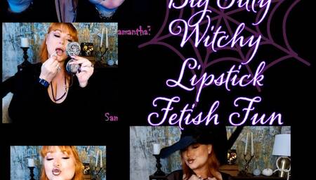 Happy Halloween Witchy big titty lipstick fetish fun - MP4