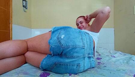 POV Farting sexy in jeans, part 3, by Manuela Albertine, (cam by Satina) FULL HD