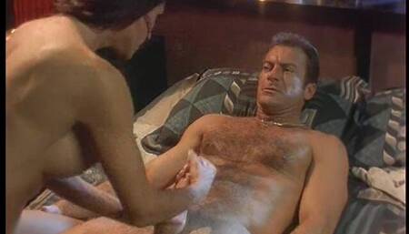 Dark Haired Witch with Nice Tits Rides Muscular Guy's Broom Staff in Bed