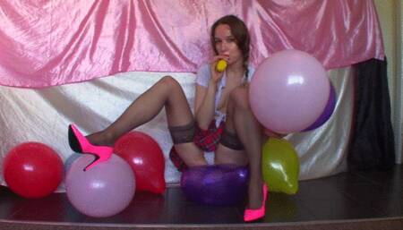 Ass, Nails, Pink Heel Balloon POP (mkv)