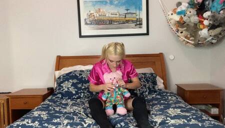 Satin Short Set Wedgie Session