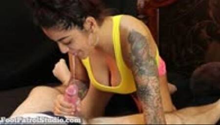 Barefoot Blowjob with Mia Martinez - MP4 (HD480p)