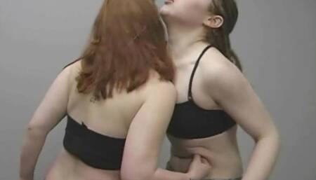 LF304 - BELLY PUNCHIN' PIXIE - Pixie vs Raven, Pystole, Sarah and Bunny 960WMV