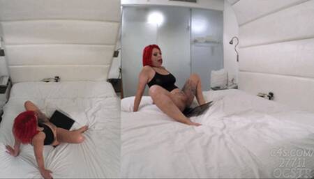 Taylor Nicole Humping Slave's Laptop - Above and Side Views 4K