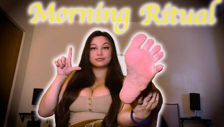 Morning Ritual - Foot Worship!