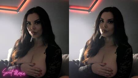 Triple pumps and nose exhales JOI ~ Sweet Maria