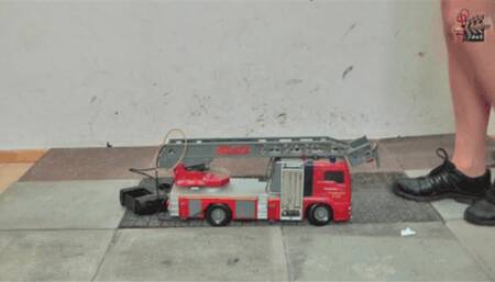 Firetruck under Sneakers 2