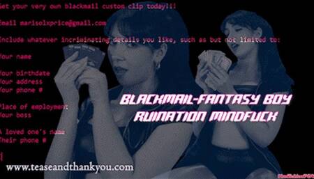 Devious Blackmail-Fantasy Boy Ruination Mindrinsing
