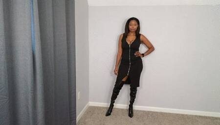 Dance Tease in Thigh High Boots