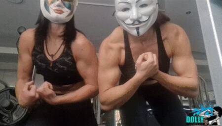 Halloween training: Dolly, Kim