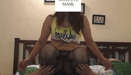Indian Girl Face Riding - AC Guy Punished Under Ass 1