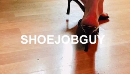 Cum in my black mules