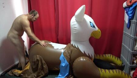 Inflatable IW gryphon ride