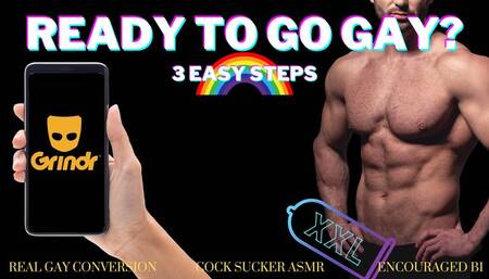Real Gay Conversion - Easy 3 Step Guide from Countess Wednesday to Becoming a Real Cock Sucker Using Grindr - Gay Encouragement, Bi Encouragement, Cock Sucking ASMR Audio Only
