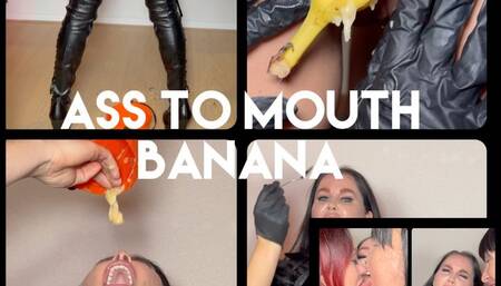 BANANARAMA! Lots of spit, Gagging on banana, Stuffing banana in asshole, Eating banana out of ass, DIRTY SESSION!
