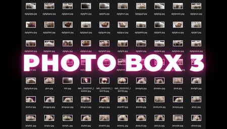 PHOTO BOX 3: Pantyhose veiled pussy and anus worship