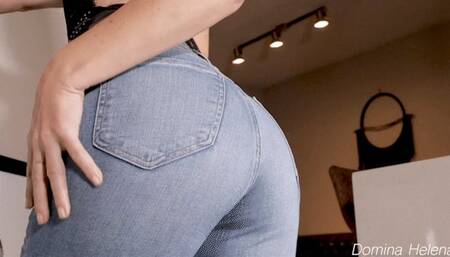 Tight Ass Jean Addiction - Ass Worship - Facesitting - Ruined Orgasm