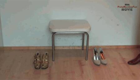 Cut up her leather Boots 9