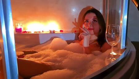 Pour me a glass of Red W & give me my cigarettes while you join me for a bubble bath