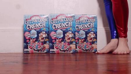 M - Crunchy food gets destroyed