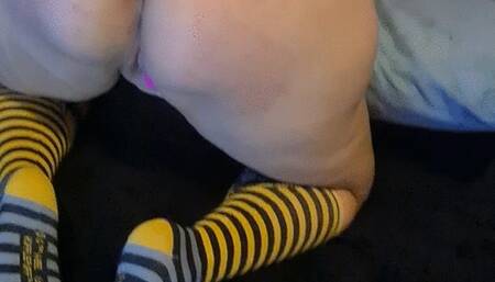 POV Leather Flogger Session While Doggystyle